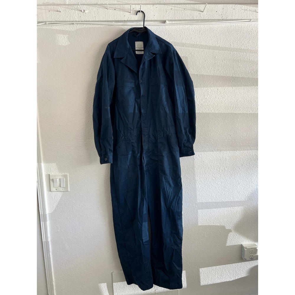 Utility Coveralls Men's Jumpsuit Navy Blue Men's 44 XXL